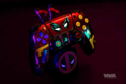 Deadpool and Wolverine PS5 Controller Skin – Metallic Gloss Vinyl decal Wrap for DualSense