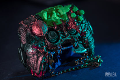 custom collectible case - shell for ps5 dualsense controller god of war inspired accessory (buttons version all included)