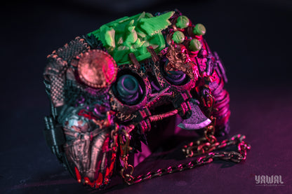 custom collectible case - shell for ps5 dualsense controller god of war inspired accessory (buttons version all included)