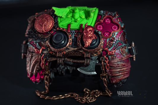 custom collectible case - shell for ps5 dualsense controller god of war inspired accessory