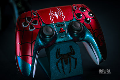 Spider-Man PS5 Controller Skin – Metallic Gloss Vinyl decal Wrap for DualSense