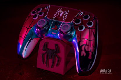 Spider-Man PS5 Controller Skin – Metallic Gloss Vinyl decal Wrap for DualSense