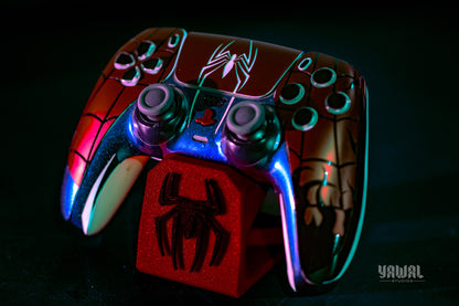 Spider-Man PS5 Controller Skin – Metallic Gloss Vinyl decal Wrap for DualSense