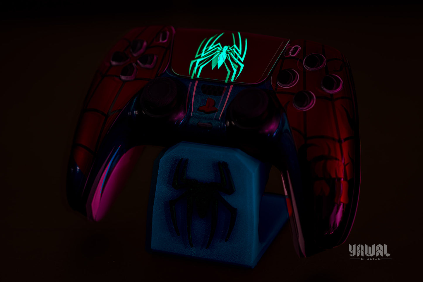 Spider-Man PS5 Controller Skin – Metallic Gloss Vinyl decal Wrap for DualSense