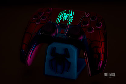Spider-Man PS5 Controller Skin – Metallic Gloss Vinyl decal Wrap for DualSense