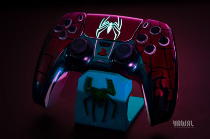 Spider-Man PS5 Controller Skin – Metallic Gloss Vinyl decal Wrap for DualSense