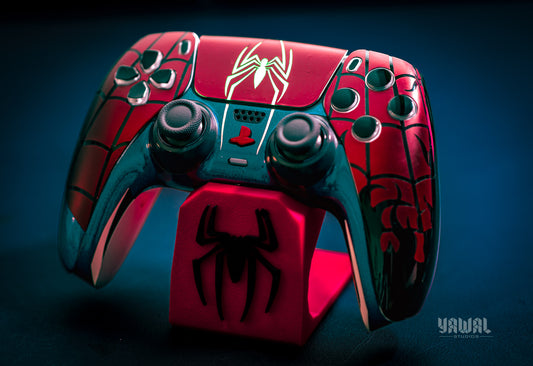 Spider-Man PS5 Controller Skin – Metallic Gloss Vinyl decal Wrap for DualSense