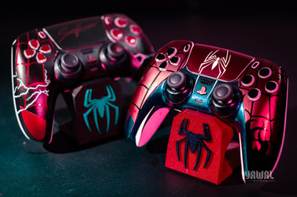 Spider-Man PS5 Controller Skin – Metallic Gloss Vinyl decal Wrap for DualSense
