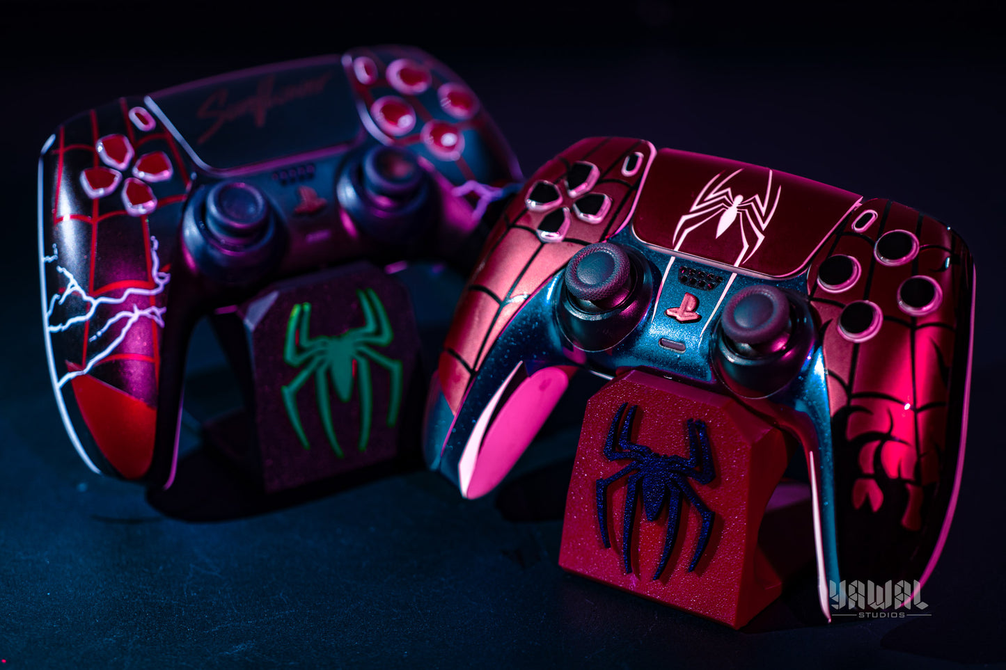 Spider-Man PS5 Controller Skin – Metallic Gloss Vinyl decal Wrap for DualSense