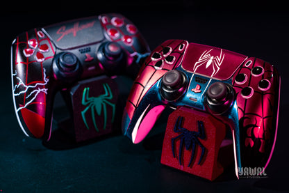 Spider-Man PS5 Controller Skin – Metallic Gloss Vinyl decal Wrap for DualSense