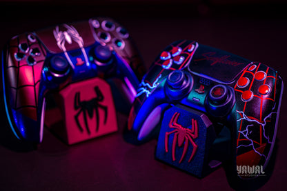 Spider-Man PS5 Controller Skin – Metallic Gloss Vinyl decal Wrap for DualSense
