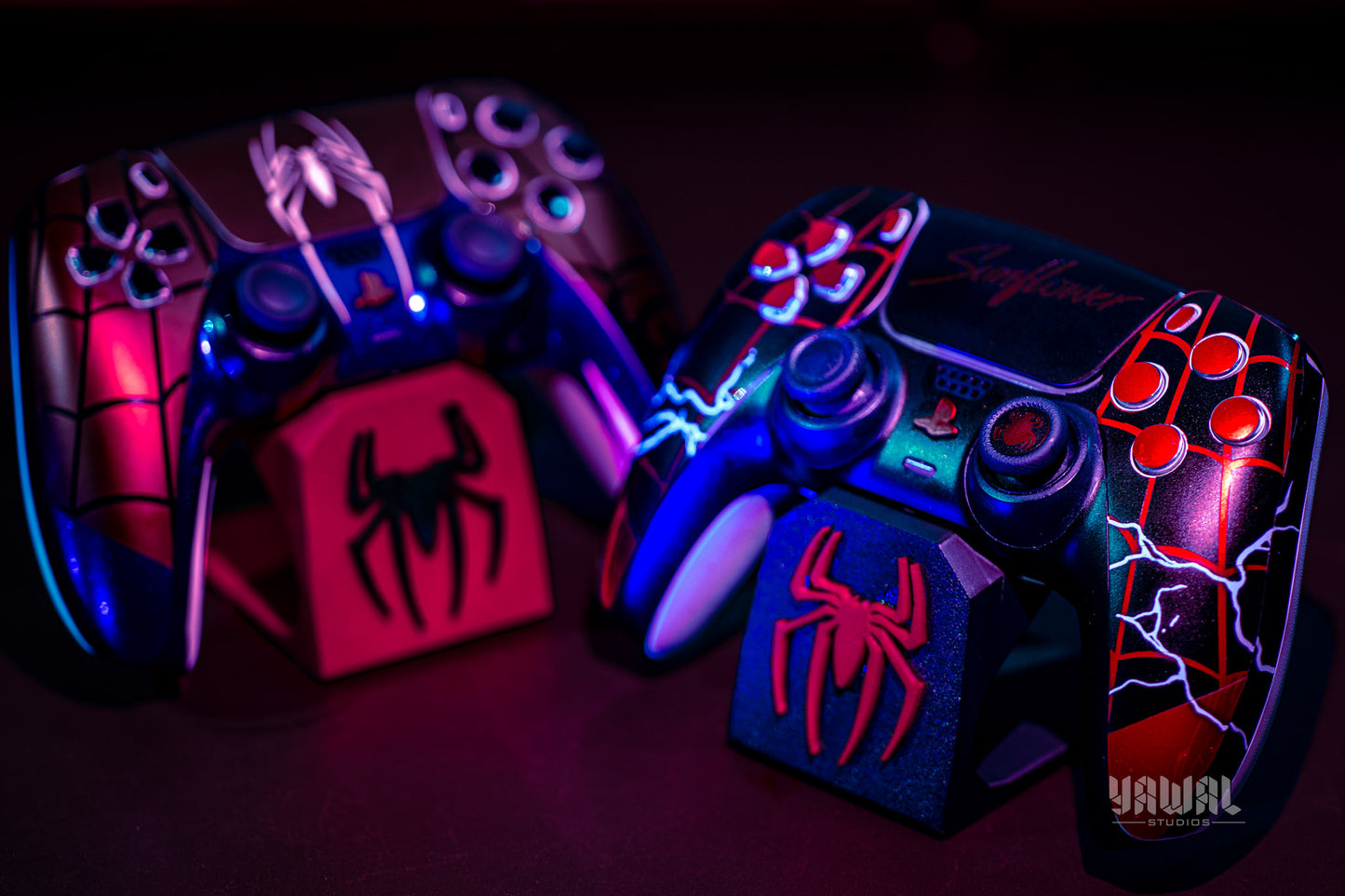 Spider-Man PS5 Controller Skin – Metallic Gloss Vinyl decal Wrap for DualSense