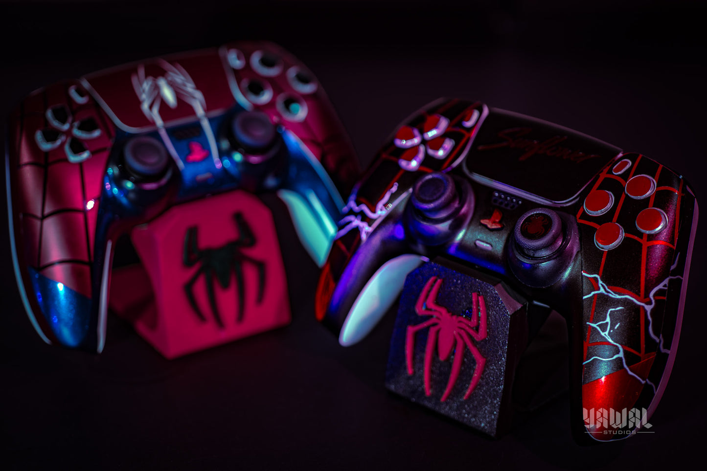 Spider-Man PS5 Controller Skin – Metallic Gloss Vinyl decal Wrap for DualSense