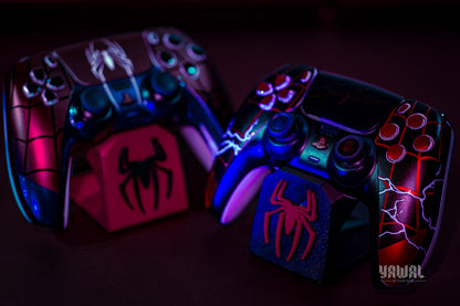 Spider-Man PS5 Controller Skin – Metallic Gloss Vinyl decal Wrap for DualSense