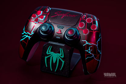 Spider-Man Miles Morales PS5 Controller Skin – Metallic Gloss Vinyl decal Wrap for DualSense