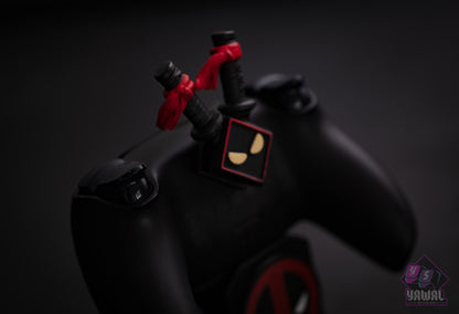 Deadpool and Wolverine PS5 Controller Skin – Metallic Gloss Vinyl decal Wrap for DualSense