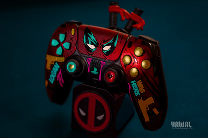 Deadpool and Wolverine PS5 Controller Skin – Metallic Gloss Vinyl decal Wrap for DualSense